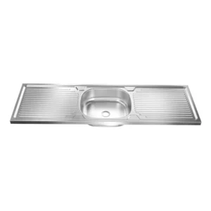 حوض بلازا مزدوج ستانلس ستيل 150 سم