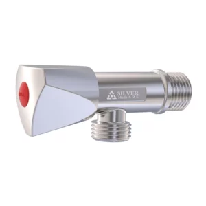 Brass Angle Valve Silver