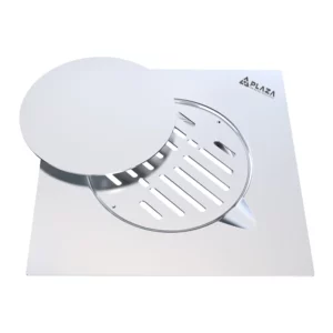 Pop Up Floor Drain Silver, size 20 x 20 cm