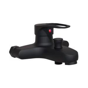 Solitaire Bath & Shower Mixer Black